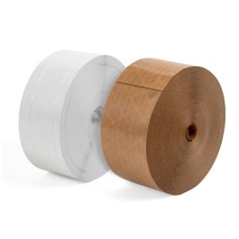 Nassklebeband in wei und braun