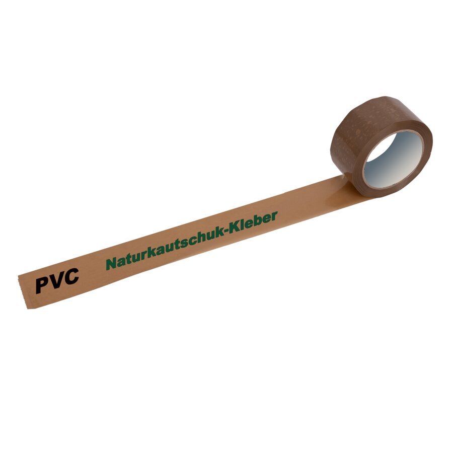 PVC-Klebeband mit l�sungsmittelfreiem Naturkautschukkleber (ohne Druck)