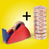 tesafilm + Abroller Spar-Set