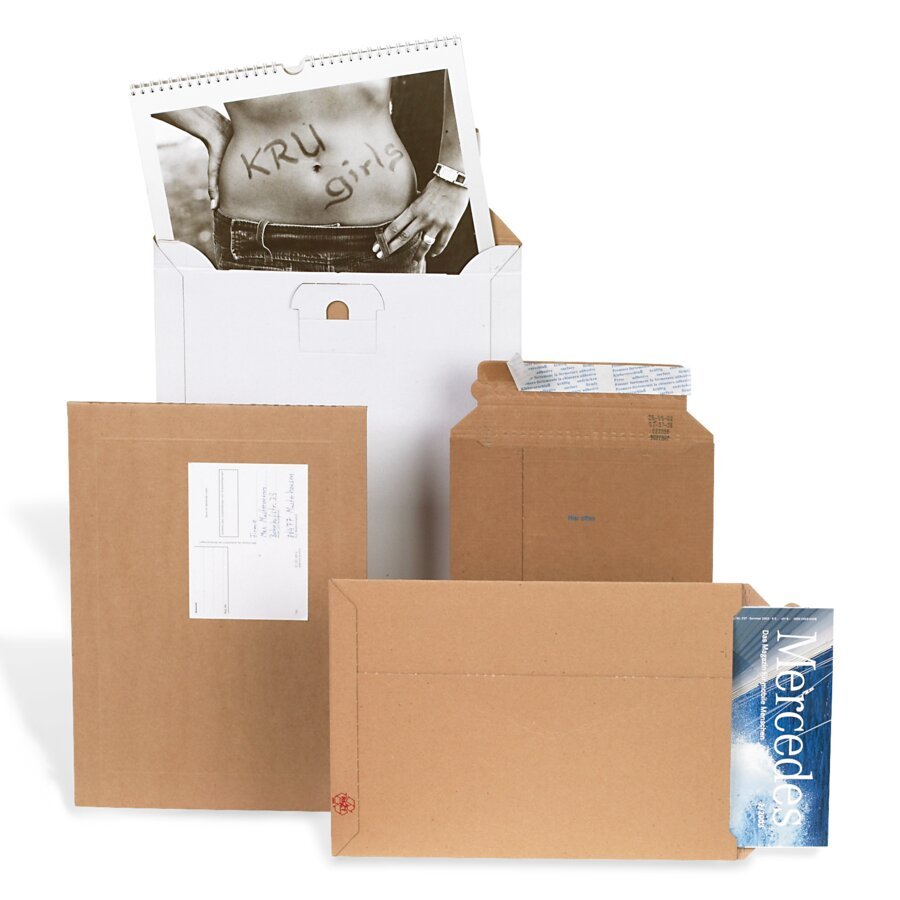 Wellpappversandtasche in vielen Ausfhrungen und Gren erhltlich