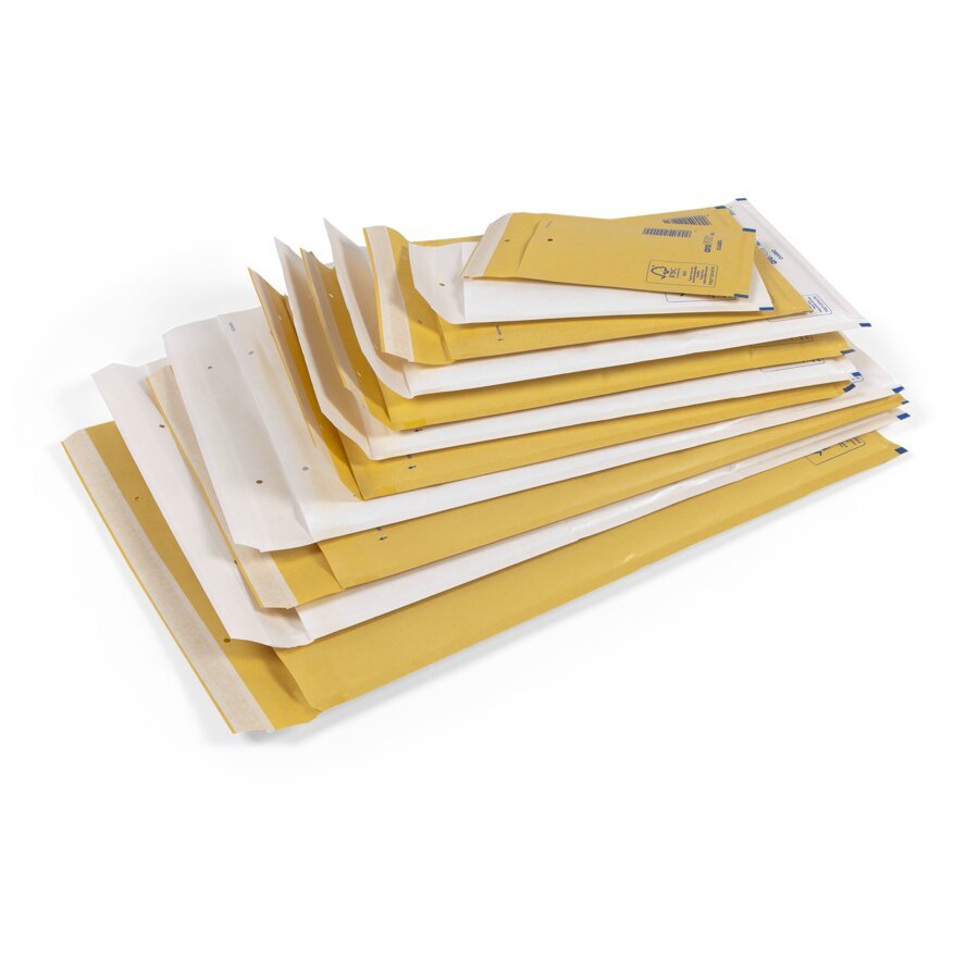 Unsere Luftpolster-Versandtaschen in Braun oder Weiß bieten optimalen Schutz für Ihre zerbrechlichen Produkte Unsere Luftpolster-Versandtaschen in Braun oder Weiß bieten optimalen Schutz für Ihre zerbrechlichen Produkte