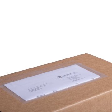 Mit unseren transparenten Dokumententaschen bleiben Ihre Versandpapiere unterwegs trocken und sauber