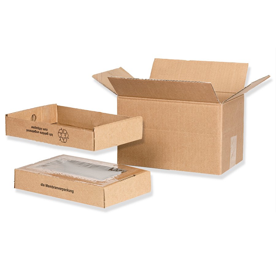 Die Membran-Verpackung besteht aus 3 Teilen