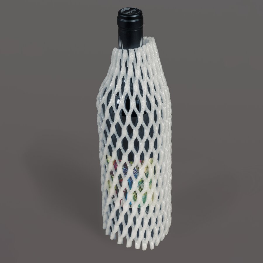 Das sto�d�mpfende Schaumstoff-Netz sch�tzt Ihre zerbrechlichen Versandwaren rundum zuverl�ssig.