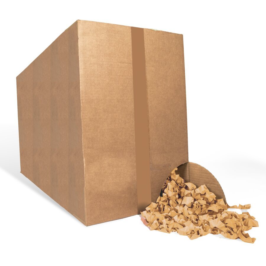 Angeliefert werden die Schnipsel im praktischen Spendekarton mit einem Volumen von 240 Litern pro Box