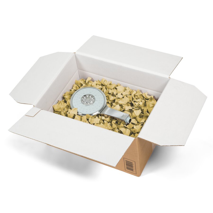 Die Papierchips bestehen aus stabilem Kraftpapier, zu 100% recycelbar