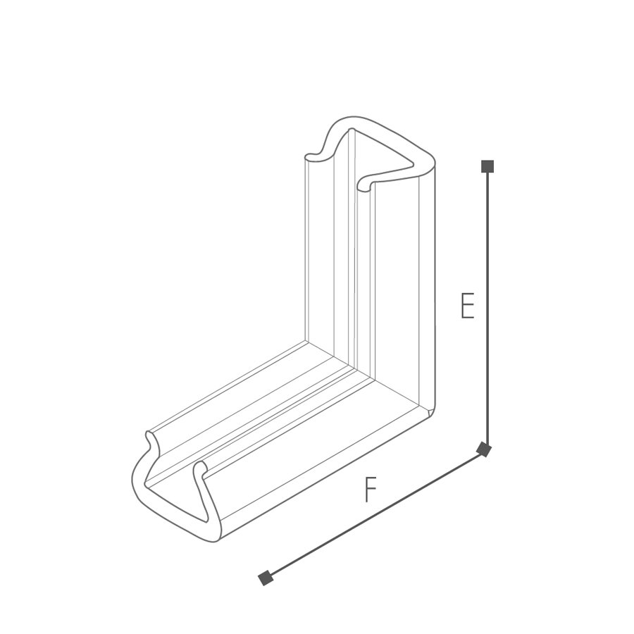 Abmessung Schaumecke U Tulip Stretch