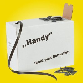 Handy PP-Umreifungsband + Verschlussklemmen Spar-Set