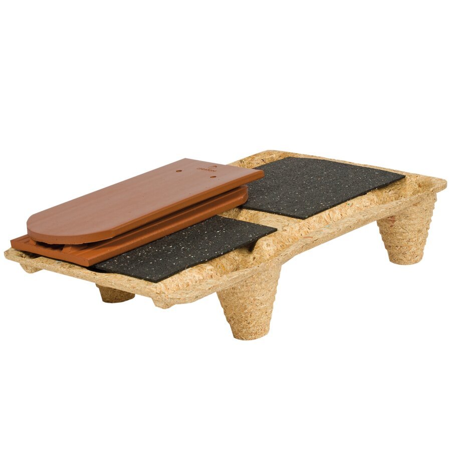 Auf der Palette sorgen die Antirutsch-Zuschnitte dafr, dass die Ladung nicht herunterfllt