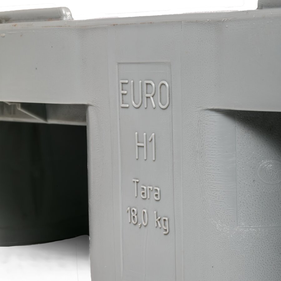 Mit 18 kg Eigengewicht ist die Palette im Leerzustand leicht zu transportieren Mit 18 kg Eigengewicht ist die Palette im Leerzustand leicht zu transportieren