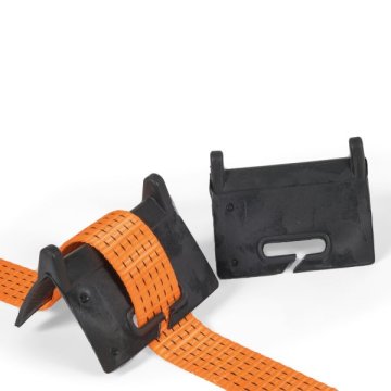 Die Ecken schützen Band und Fracht gleichermaßen vor Beschädigung bei scharfen Kanten