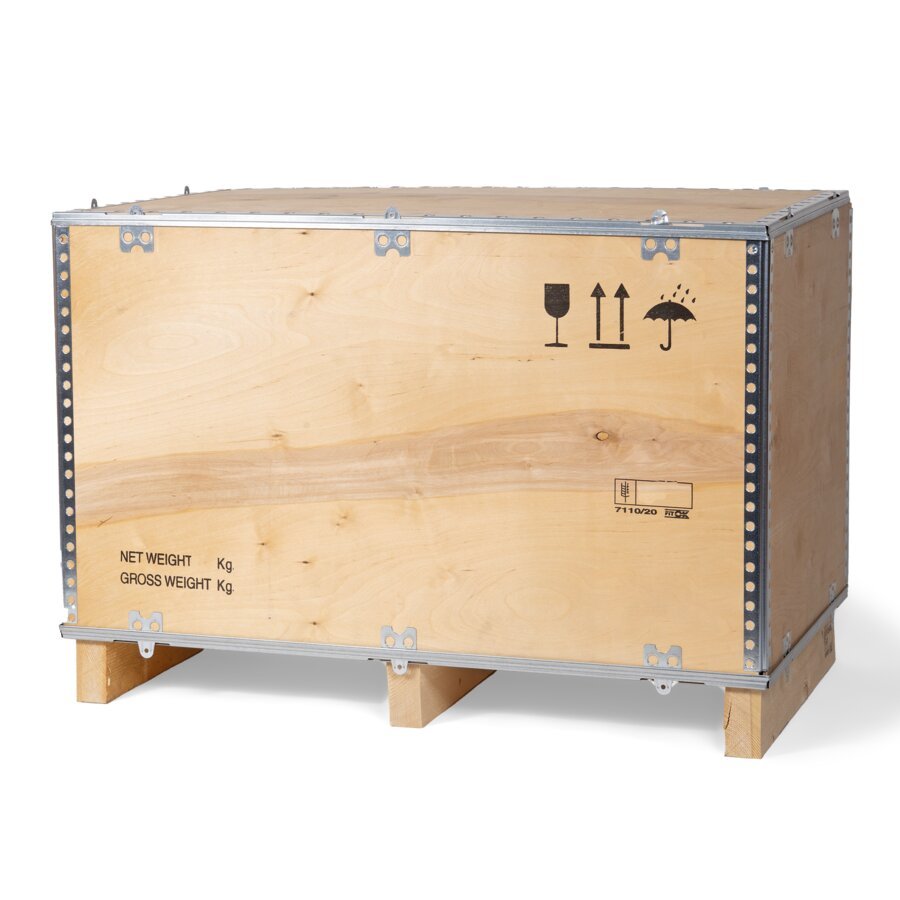 Sperrholzkiste mit unterbau Palettenkufen