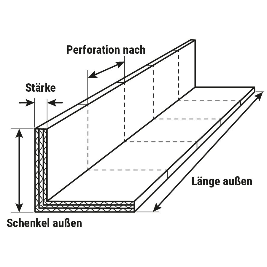 Polsterschutzleiste aus Wellpappe, 100% recycelt