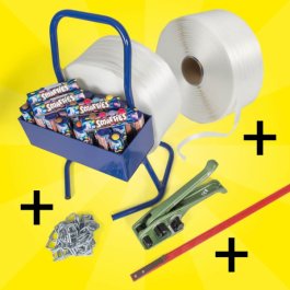 Textil-Umreifungsband + Zubehör + Smarties Spar-Set