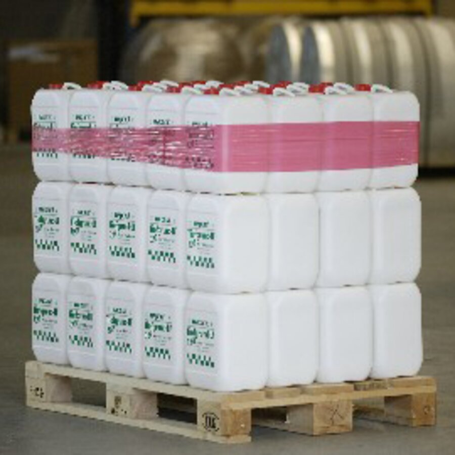 Stabilisieren und Zusammenhalten schwerer Kanister durch Sanstrap Stabilisieren und Zusammenhalten schwerer Kanister durch Sanstrap