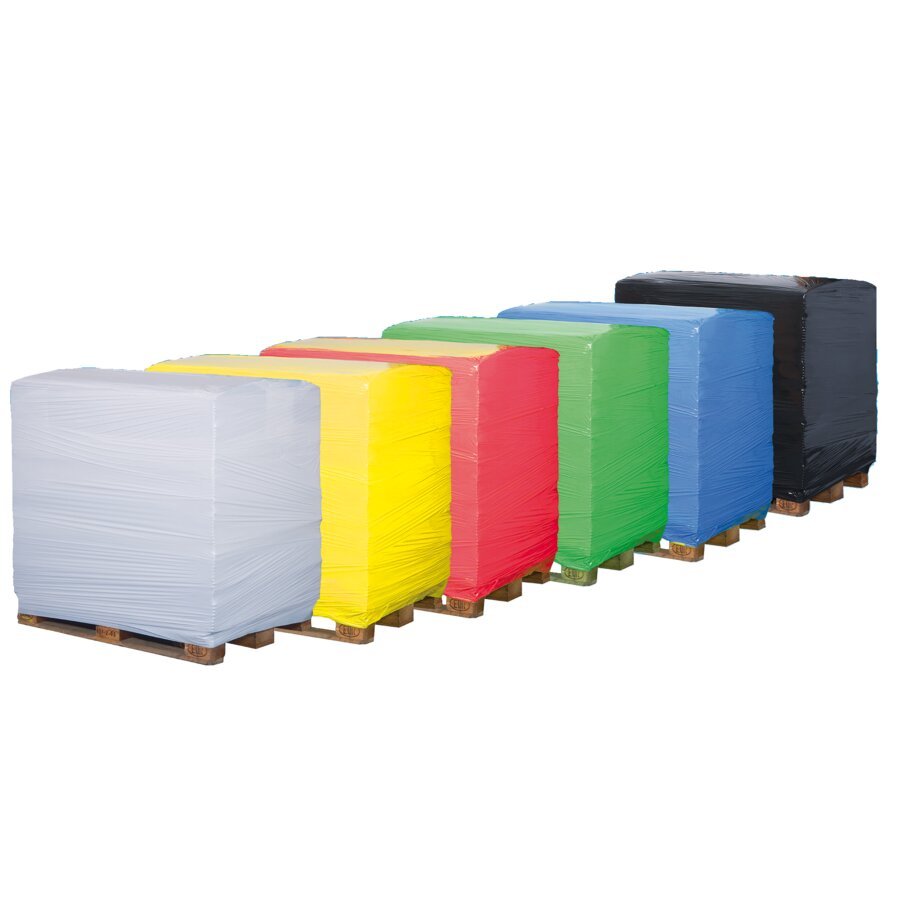 Mit farbiger Handstretchfolie in Ihren Firmenfarben verstärken Sie Ihre Corporate Identity Mit farbiger Handstretchfolie in Ihren Firmenfarben verstärken Sie Ihre Corporate Identity