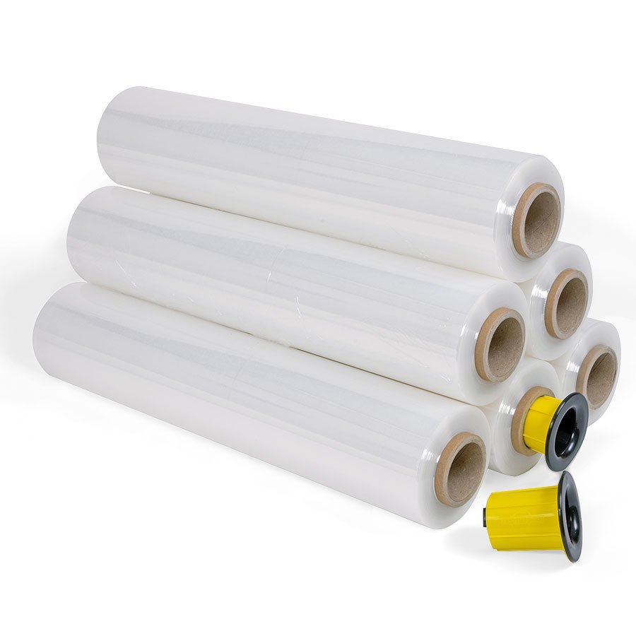 Durch die Herstellung aus Castfilm ist die Stretchfolie hochtransparent und leise abrollbar