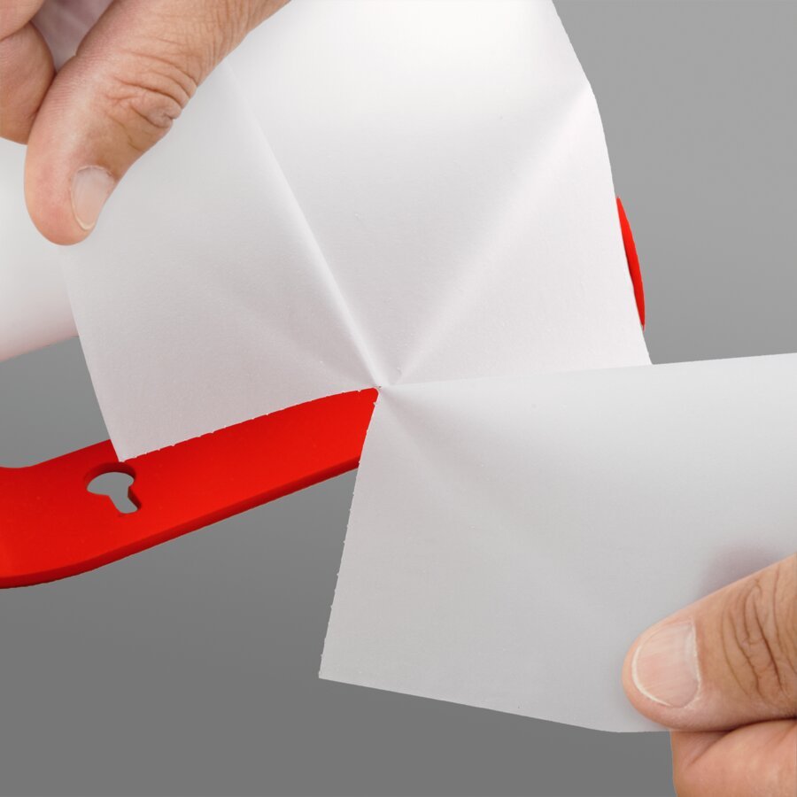 Einfach an der Perforation abzurei�en