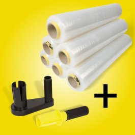 Handstretchfolie Economy + Abroller Spar-Set