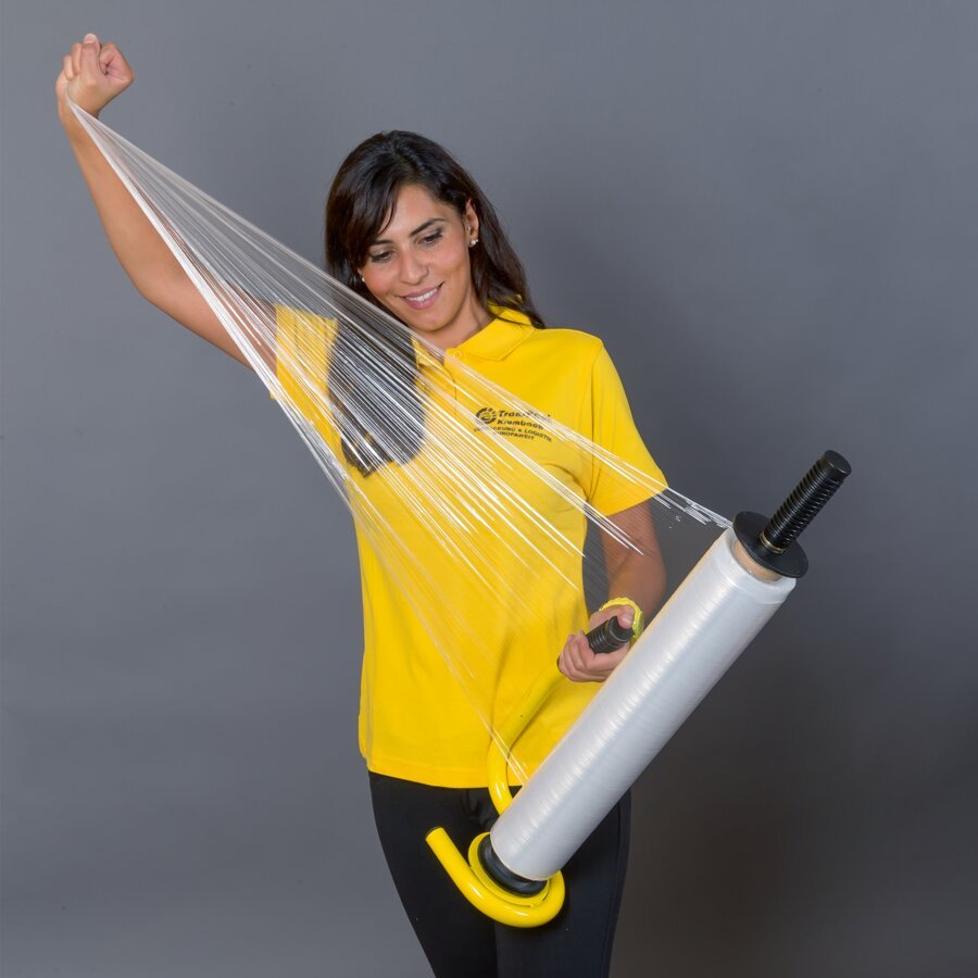 Handstretchfolie fr optimale Warensicherung