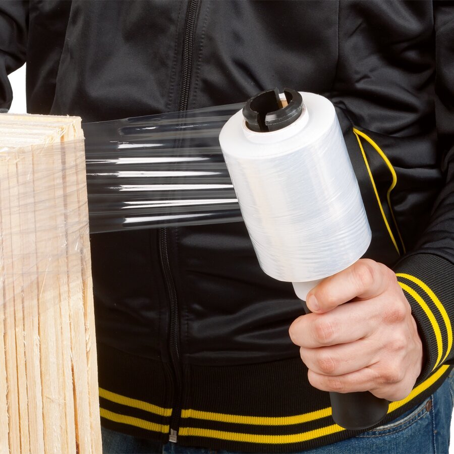 Mit der Mini-Stretchfolie wickeln Sie alles schnell und einfach ein