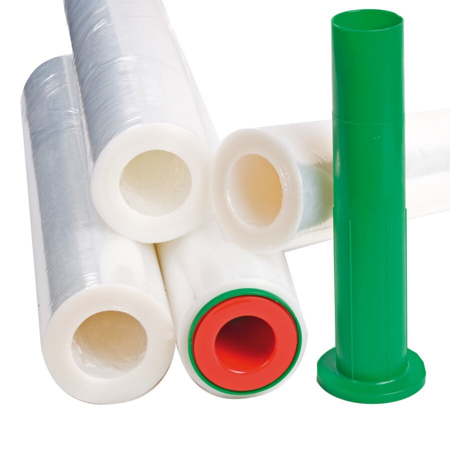 Handstretchfolie, kernlos mit 100% Foliennutzen Handstretchfolie, kernlos mit 100% Foliennutzen
