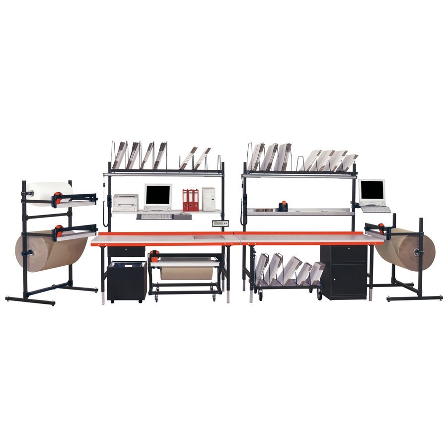Packtisch SYSTEM 2000 aus modularen Einzelteilen