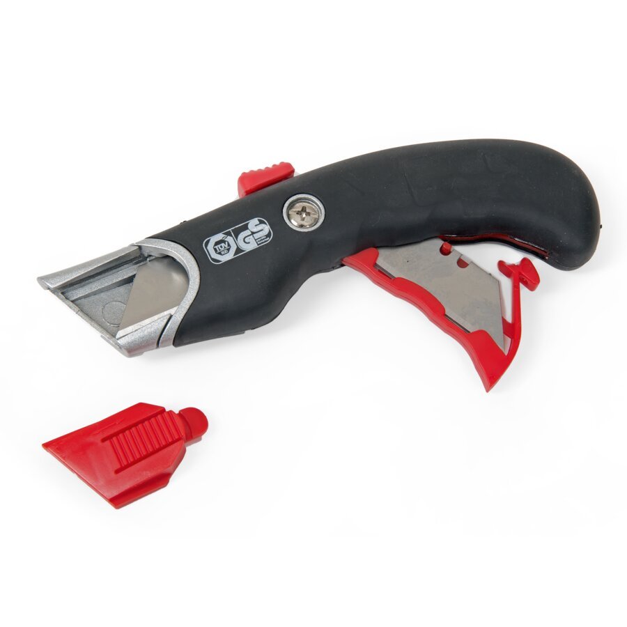 Ersatzklingen befinden sich im Gehäuse Ersatzklingen befinden sich im Gehäuse