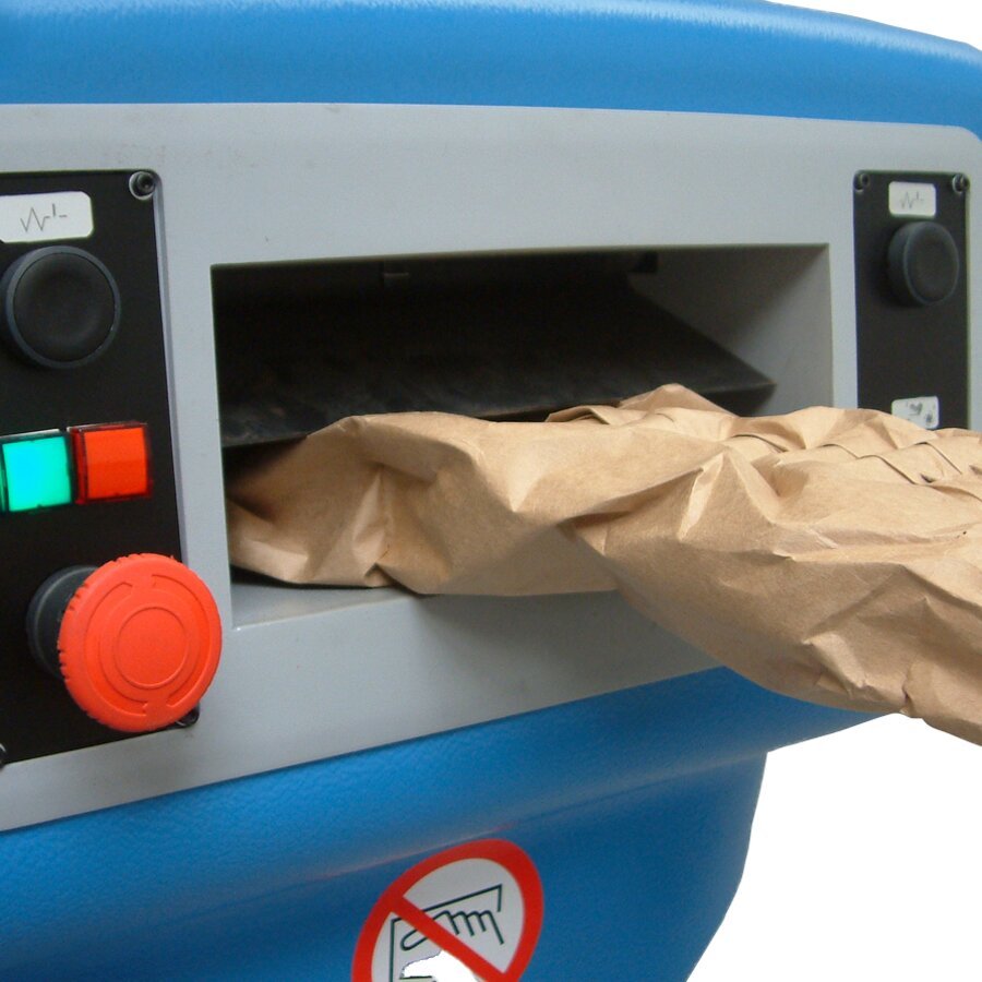 Die Papierpolster sind 17 cm breit Die Papierpolster sind 17 cm breit