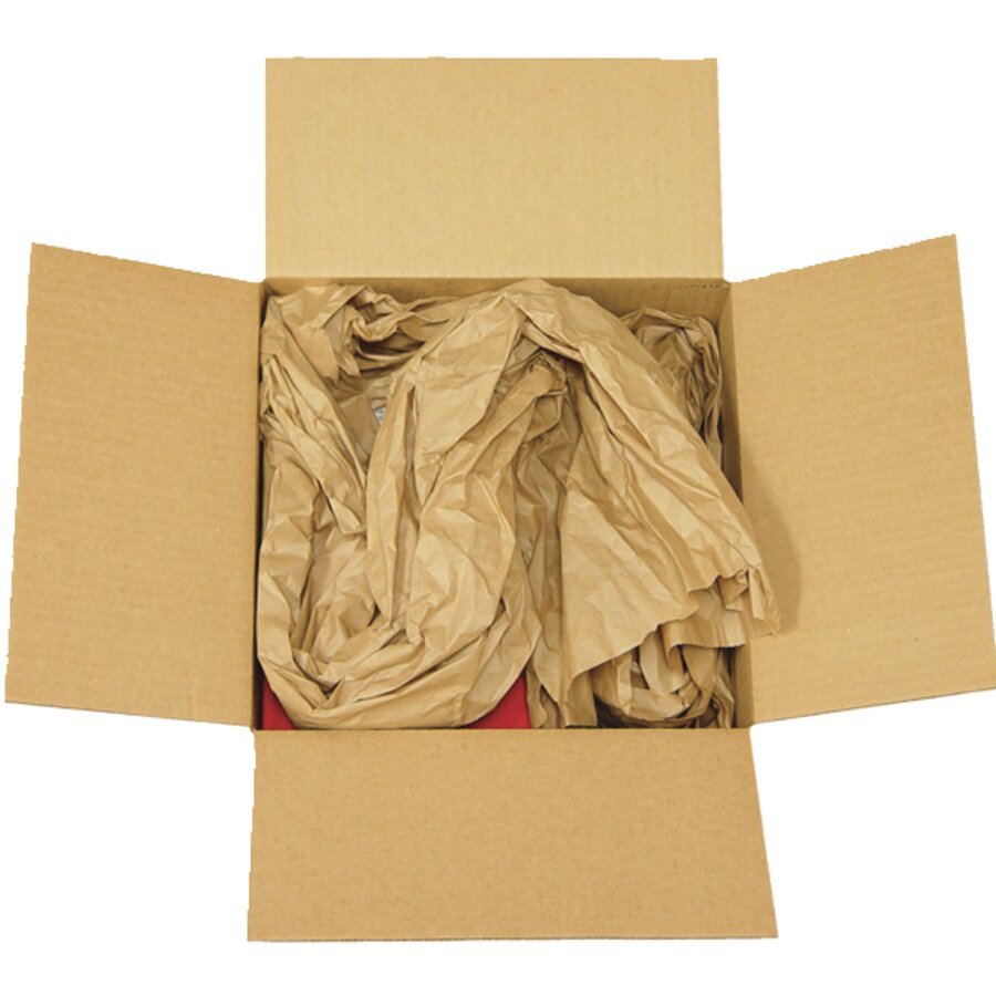 In Kombination mit einem Wellpapp-Faltkarton entsteht eine umweltfreundliche Einstoff-Verpackung