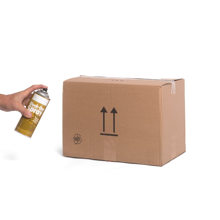 Alte Aufdrucke oder Aufkleber knnen damit einfach bersprht werden