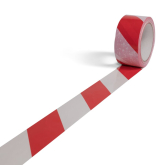 Absperr-Klebeband 50 mm 66 lfm rot-wei�
