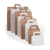 Papier-Tragetasche mit Henkel 320 x 140 x 420 mm wei�