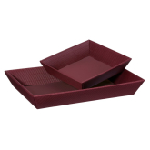 Geschenkkorb 4-eckig klein bordeaux