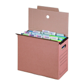 Archivkarton Transportbox f�r H�ngemappen 327 x 158 x 279 mm braun