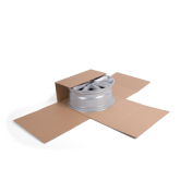 Kreuzverpackung 588 x 588 mm braun