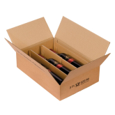 Versandkarton f�r 12 Weinflaschen liegend