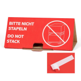 Stapelschutz f�r Paletten 1-teilig selbstklebend