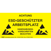 ESD-Schild 73 x 120 mm 