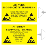 ESD-Schild 300 x 500 mm 