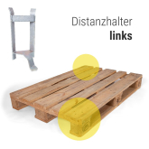 Distanzhalter f�r EURO-Palette 250 mm linke Ausf�hrung