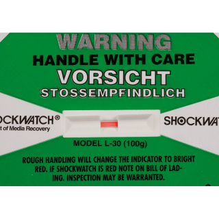 Rote Anzeige: Das Paket wurde unzul�ssigen St��en ausgesetzt