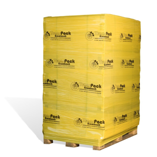 Stretchfolie in Unternehmensfarbe und mit bis zu 3-farbigem Werbedruck