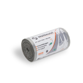 PCR-Abfallsack grau 30 ltr mit Tragegriff klimaneutral 40% recycelt