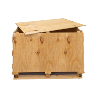 Holzsteckkiste ist adbeckbar durch praktischen Deckel