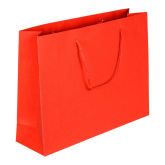 Papier-Tragetasche mit Kordel 320 x 90 x 240 mm rot glitzer