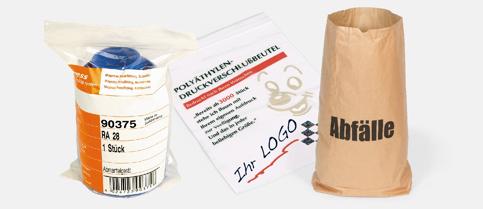 Flachbeutel mit Logo – Ihre Marke. Ihr Auftritt.