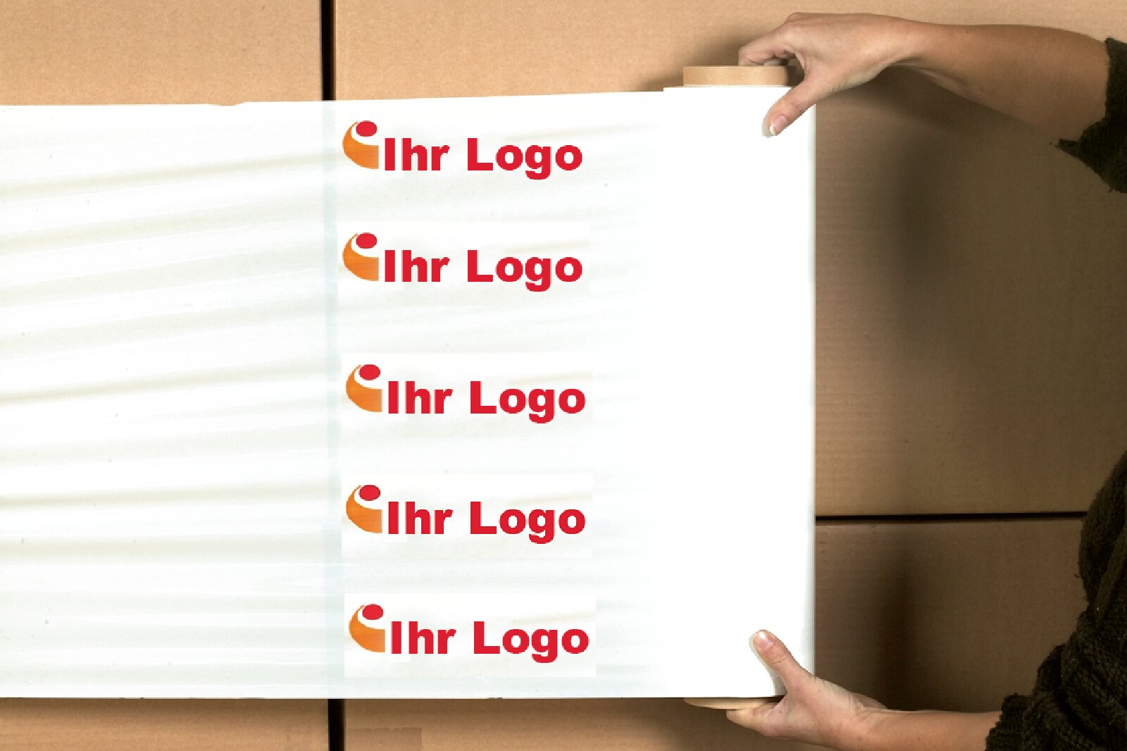Handstretchfolie mit individuellem Aufdruck
