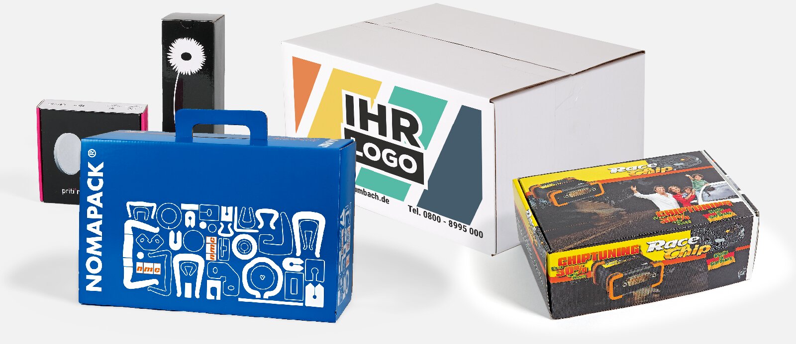 Verpacken in einem standardm��igen, braunen Karton?