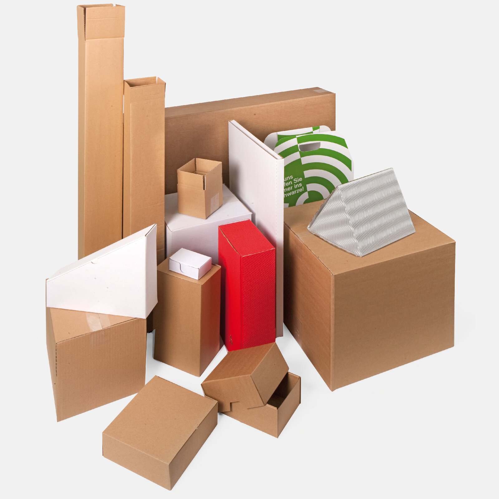 W�hlen Sie aus diesen Kartons Ihre individuelle Verpackungsl�sung